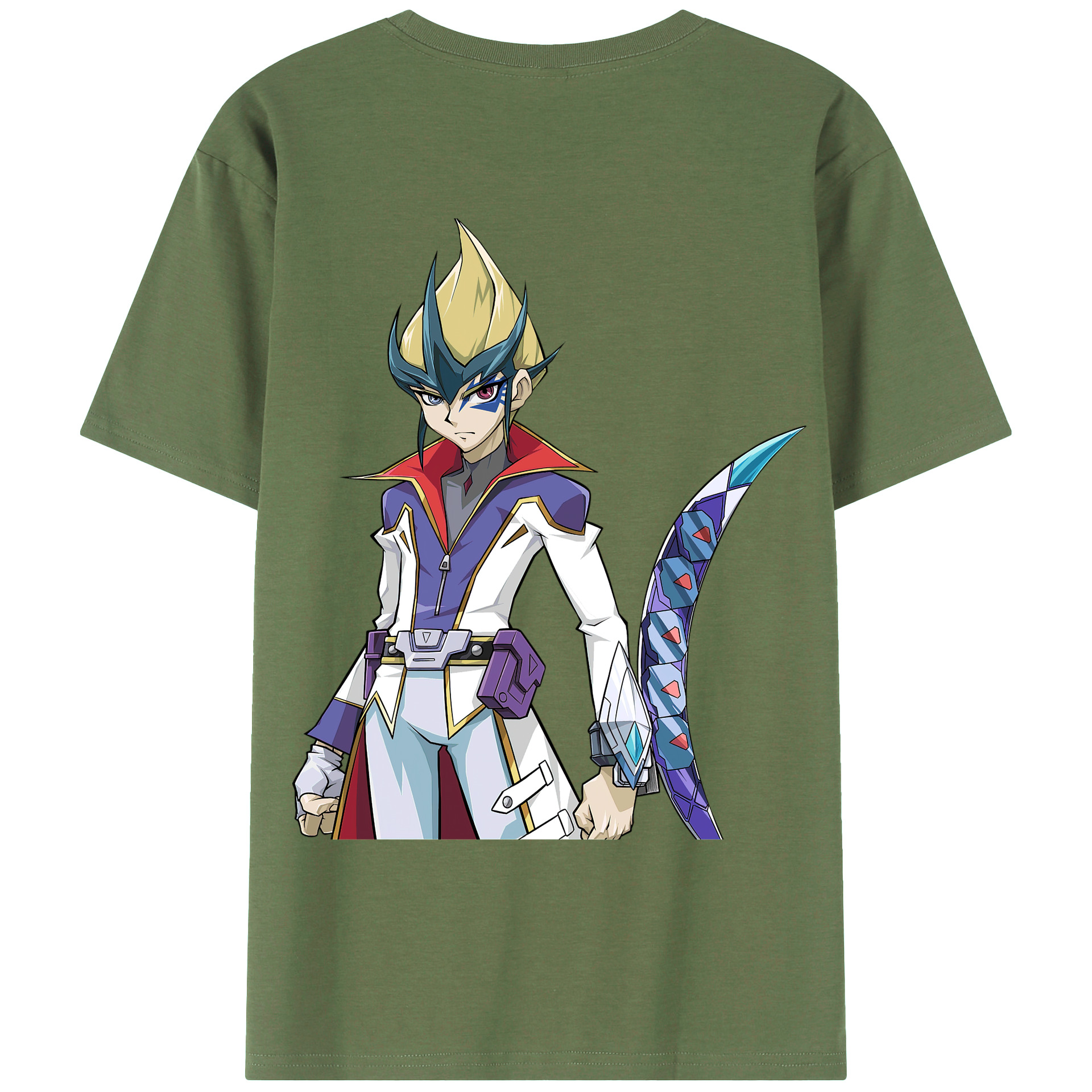 （画像用） 遊☆戯☆王 Yu-Gi-Oh! 綿100％ メンズ半袖Tシャツ（バックプリント） 通気性